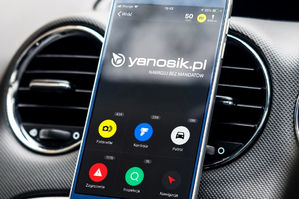 Yanosik GTm aplikacja