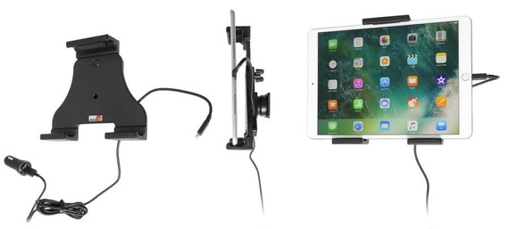 Uchwyt aktywny do tabletów Apple w futerale o wymiarach: 140-195 mm (szer.), do 25 mm (grubość)