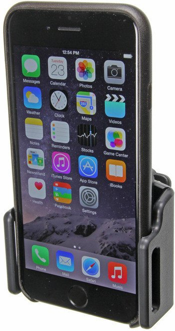 Uchwyt regulowany do Apple iPhone 7 w futerale lub obudowie o wymiarach: 62-77 mm (szer.), 2-10 mm (grubość)