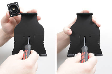 Uniwersalny Uchwyt do Tabletu Brodit | Uchwyt regulowany pasywny do tabletów gołych jak i w futerale o wymiarach: 160-185 mm (szer.), 10-17 mm (grubość)