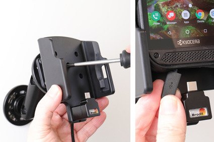 Uchwyt aktywny do instalacji na stałe do Kyocera Duraforce Pro 2