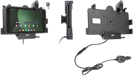 Uchwyt do Samsung Galaxy Tab Active 5 SM-X300/SM-X306B z ładowarką oraz USB-HOST +  Blokada kluczykowa