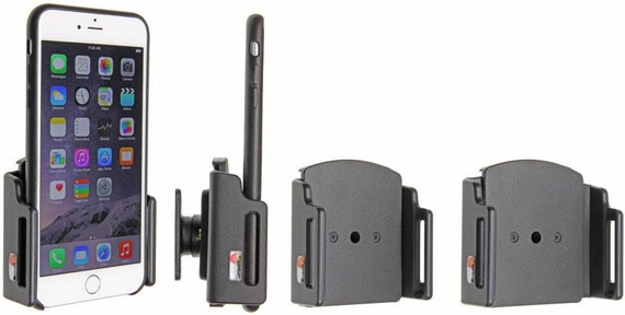 Uchwyt pasywny do Apple iPhone 8 Plus w cienkim w futerale lub obudowie o wymiarach: 75-89 mm (szer.), 2-10 mm (grubość).