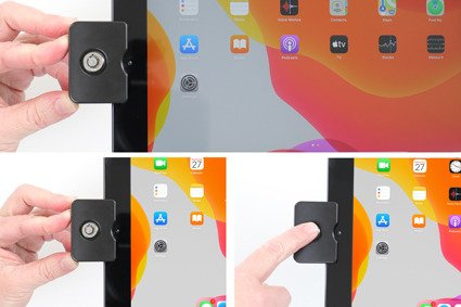 Uchwyt pasywny do Apple iPad 10.2 7th Gen z blokadą sprężynową.