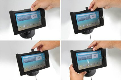 Brodit ochronna obudowa aktywna w wersji z adapterem Molex do profesjonalnego montażu do LG G Pad F 8.0 z systemem adaptacyjnym Active MultiMoveClip