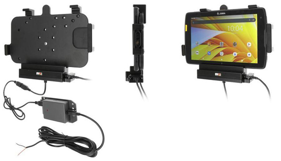 Uchwyt aktywny o wzmocnionej konstrukcji do Zebra ET40 8.0 z modułem komunikacyjno-ładującym.