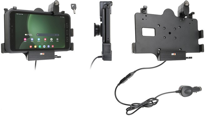 Uchwyt do Samsung Galaxy Tab Active 5 SM-X300/SM-X306B z ładowarką oraz USB-HOST + Blokada kluczykowa