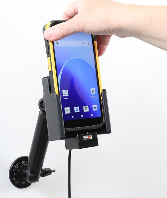 Aktywny uchwyt PogoPin do CipherLab RS38 w gumowym etui