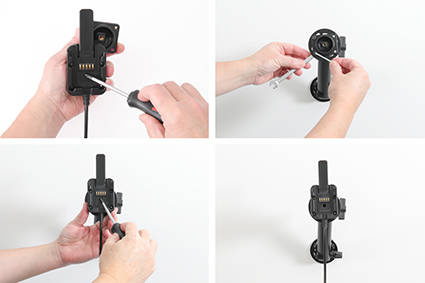 Brodit ochronna obudowa z adapterem Molex do profesjonalnego montażu do Lenovo Tab M8 HD TB-8505XC z systemem adaptacyjnym Active MultiMoveClip