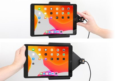 BRODIT Uchwyt aktywny z kablem USB do Apple iPad 10.2 7th Gen (A2197, A2198, A2200)