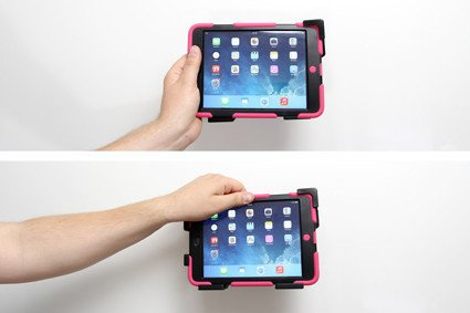 Uchwyt regulowany pasywny do tabletów gołych jak i w futerale o wymiarach: 185-245 mm (szer.), 108-173 mm (wysokość)