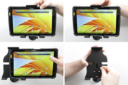 Uniwersalny Uchwyt do Tabletu Brodit | Uchwyt regulowany pasywny do tabletów gołych jak i w futerale o wymiarach: 160-185 mm (szer.), 10-17 mm (grubość)