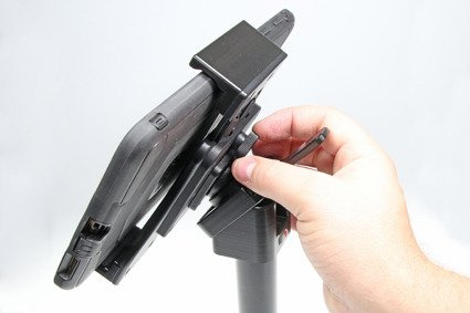 Uchwyt pasywny do tabletów w futerale o wymiarach: 120-150 mm (szer.), do 25 mm (grubość)