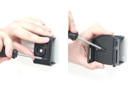 Uchwyt uniwersalny pasywny do smartfonów bez futerału oraz w futerale lub etui o wymiarach: 49-63 mm (szer.), 9-13 mm (grubość).