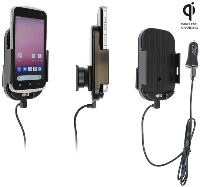 Uchwyt indukcyjny dedykowany do Point Mobile 30 z ładowarką samochodową.