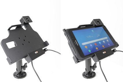 Uchwyt aktywny do instalacji na stałe z blokadą na kluczyk do Samsung Galaxy Tab Active 2, SM-T390/SM-T395 w oryginalnym futerale