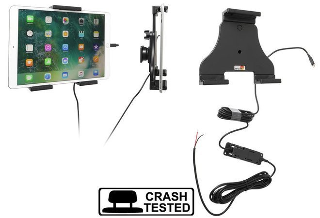 Uchwyt aktywny do tabletów Apple w futerale o wymiarach: 140-195 mm (szer.), do 25 mm (grubość)