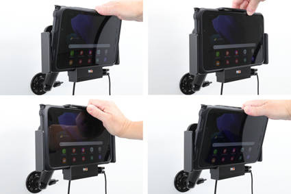 Uchwyt aktywny do instalacji na stałe do Samsung Galaxy Tab Active 3 SM-T570/SM-T575 w oryginalnym futerale