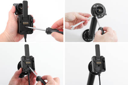 Brodit ochronna obudowa z adapterem Molex do profesjonalnego montażu do Samsung Galaxy Tab Active 3, SM-T570/SM-T575 z systemem adaptacyjnym Active MultiMoveClip