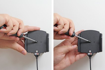 Uchwyt aktywny do instalacji na stałe do Apple iPhone 8 Plus w cienkim futerale