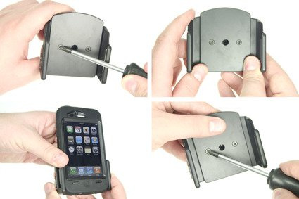 Uchwyt uniwersalny regulowany do iPhone 11 bez futerału oraz w futerale lub etui o wymiarach: 62-77 mm (szer.), 12-16 mm (grubość)