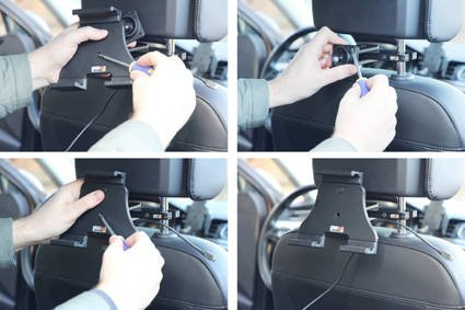 Uchwyt aktywny do tabletów Android w futerale o wymiarach: 120-150 mm (szer.), do 25 mm (grubość)