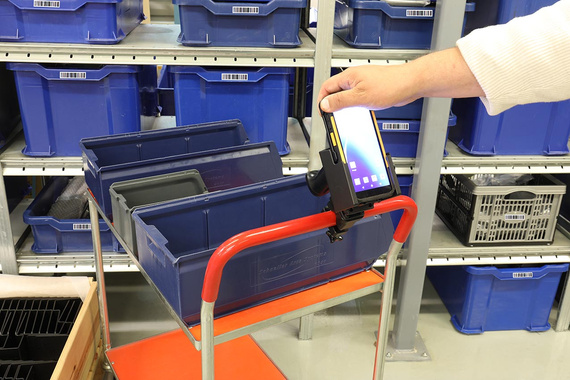 Uchwyt do CipherLab RS38 w gumowym etui i z chwytem pistoletowym