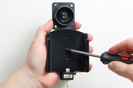 Uchwyt do Apple iPhone 8 z możliwością wpięcia kabla lightning USB