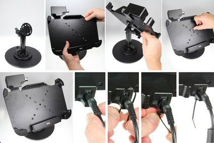 Uchwyt o wzmocnionej konstrukcji z blokadą sprężynową na kluczyk do Zebra ET55 8.3