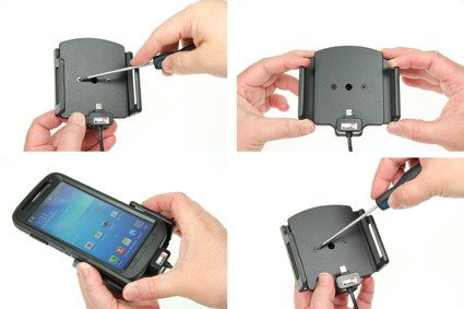 Uchwyt regulowany do Xiaomi Redmi 5 Plus bez futerału oraz w futerale lub etui z wbudowanym kablem Micro-USB oraz ładowarką samochodową