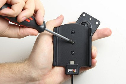 Uchwyt do Sony Xperia X Compact z wbudowaną ładowarką samochodową do profesjonalnego montażu