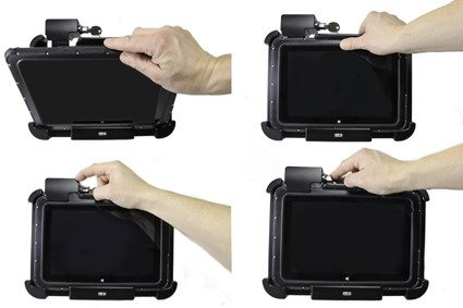 Uchwyt o wzmocnionej konstrukcji z blokadą sprężynową na kluczyk do Zebra ET55 10.1