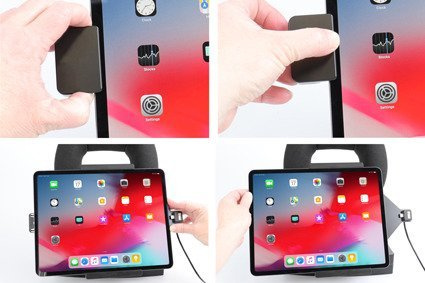 Uchwyt aktywny z kablem USB oraz blokadą sprężynową do Apple iPad Pro 12.9