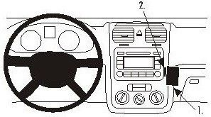 ProClip do Volkswagen Scirocco 09-18
