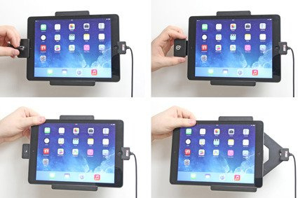 Uchwyt aktywny do instalacji na stałe z blokadą na kluczyk do Apple iPad 9.7 New (6 Gen.)