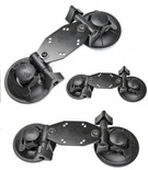 Uchwyt do samochodu na szybę Brodit | podwójna przyssawka montażowa o dużej wytrzymałości do tabletów oraz terminali