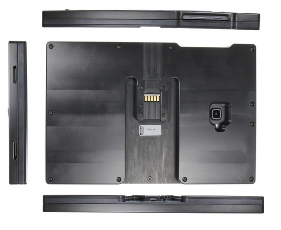 Brodit ochronna obudowa aktywna w wersji z kablem USB i ładowarką samochodową do Samsung Galaxy Tab A 10.1 (2016) SM-T580/SM-T585 z systemem adaptacyjnym Active MultiMoveClip