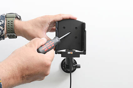 Uchwyt do Zebra TC22/27 aktywny Brodit z wbudowaną ładowarką samochodową 3A, 10/24V