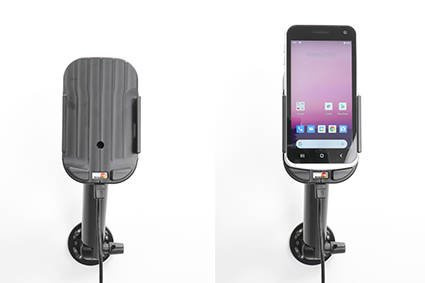 Uchwyt indukcyjny dedykowany do Point Mobile 30 z ładowarką samochodową.