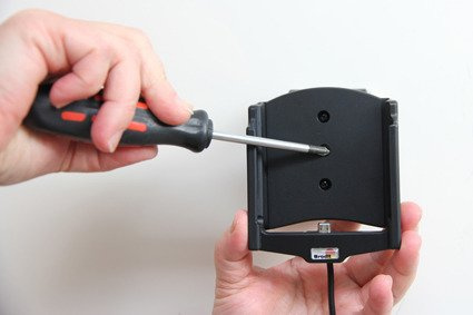 Uchwyt do Motorola Moto G4 XT1625 z wbudowaną ładowarką samochodową do instalacji na stałe