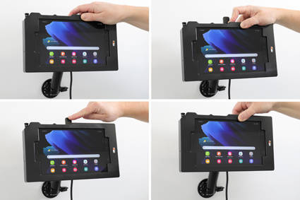 Brodit ochronna obudowa z adapterem Molex do profesjonalnego montażu do Samsung Galaxy Tab Active 2 SM-T390/SM-T395 z systemem adaptacyjnym Active MultiMoveClip