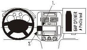 ProClip do Volkswagen Polo 02-09