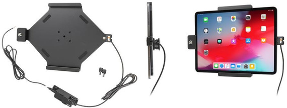 Uchwyt aktywny do instalacji na stałe z blokadą na kluczyk do Apple iPad Pro 12,9 2018 (A1895, A1976, A1983, A2014)