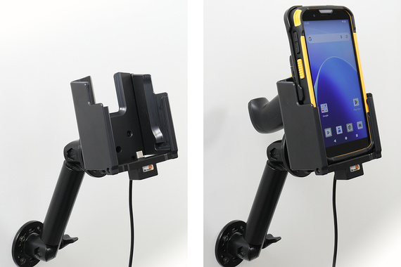 Aktywny uchwyt do CipherLab RS38 w gumowym etui i z chwytem pistoletowym