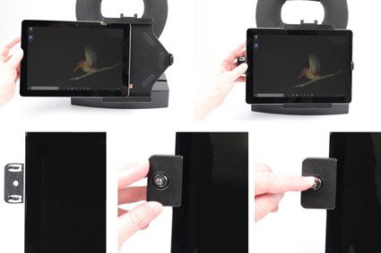 Uchwyt pasywny do Microsoft Surface GO z blokadą na kluczyk