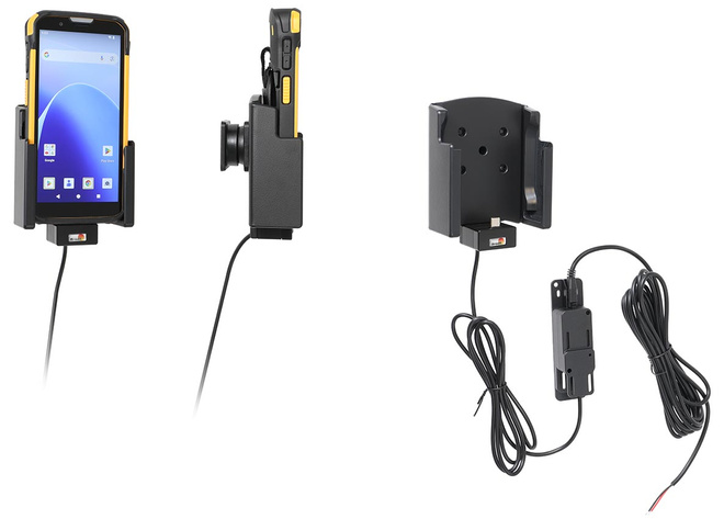 Aktywny uchwyt do stałego montażu na CipherLab RS38 w gumowym etui