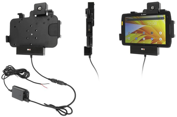 Uchwyt aktywny o wzmocnionej konstrukcji do Zebra ET40 8.0 z blokadą kluczykową.