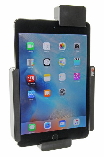 Uchwyt pasywny do tabletów gołych jak i w futerale regulowany w zakresie: 180-210 mm (szer.), 115-138 mm (wysokość), z wbudowaną blokadą sprężynową