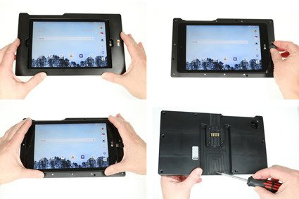 Brodit ochronna obudowa aktywna w wersji z kablem USB i ładowarką samochodową do LG G Pad F2 8.0 z systemem adaptacyjnym Active MultiMoveClip