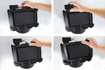 Uchwyt o wzmocnionej konstrukcji z blokadą sprężynową na kluczyk do Zebra ET55 8.3